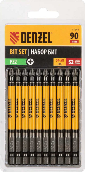 Изображение товара Набор бит Denzel 11645 (10шт)