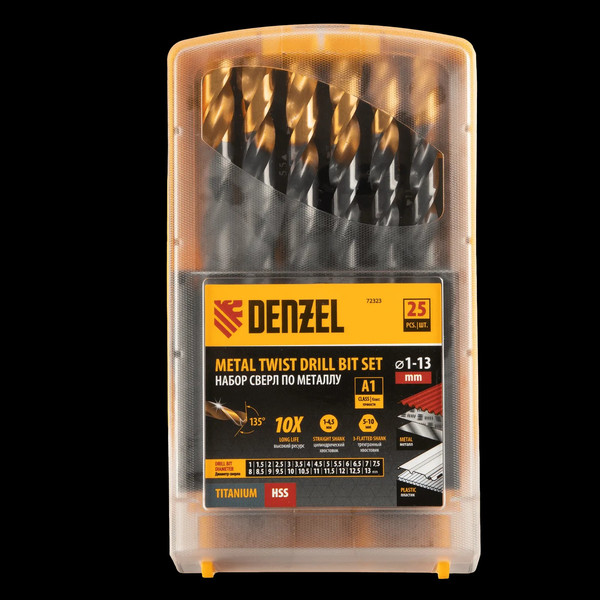 Изображение товара Набор сверл Denzel 72323 (25шт)