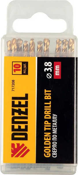 Изображение товара Набор сверл Denzel 717208 (10шт)