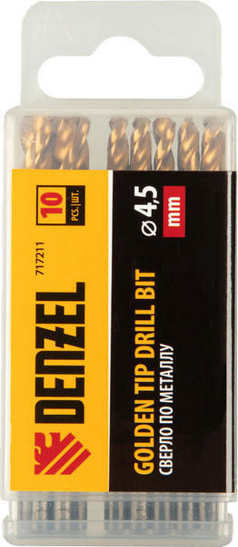 Изображение товара Набор сверл Denzel 717211 (10шт)