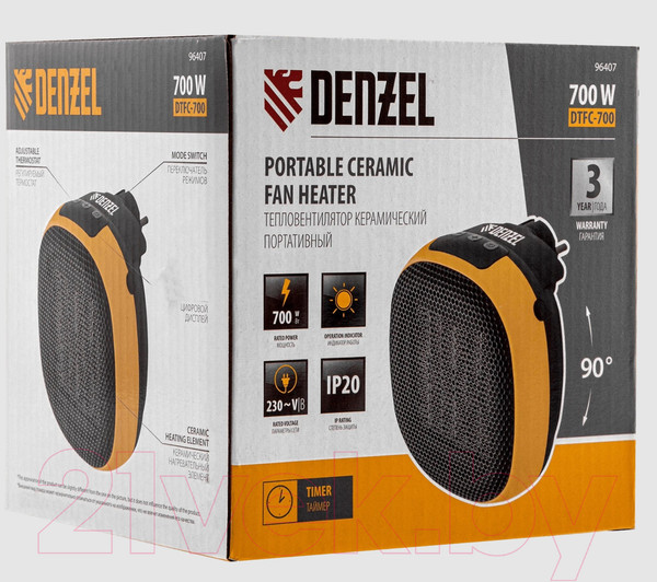 Изображение товара Тепловентилятор Denzel DTFC-700 / 96407
