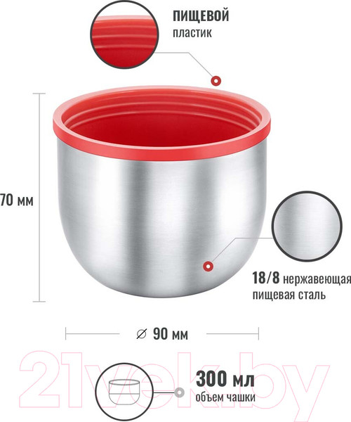 Изображение товара Термос для напитков Relaxika 102 1P (1л)