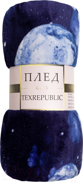 Изображение товара Плед TexRepublic Absolute Космос Фланель 180x200 / 63500 (синий)