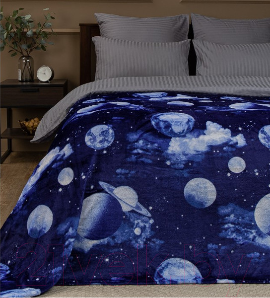 Изображение товара Плед TexRepublic Absolute Flannel Космос 200x220 / 44046 (синий)