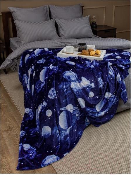Изображение товара Плед TexRepublic Absolute Flannel Космос 200x220 / 44046 (синий)
