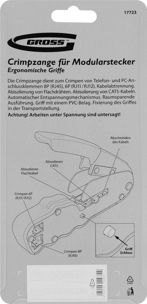 Изображение товара Инструмент обжимной Gross 17723