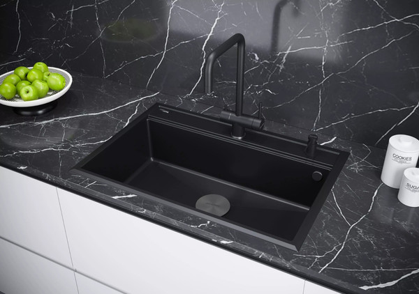 Изображение товара Мойка кухонная Paulmark PM117551-BLM