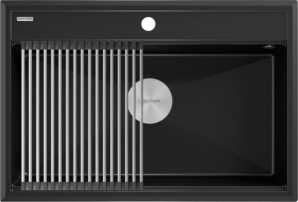 Изображение товара Мойка кухонная Paulmark PM117551-BLM