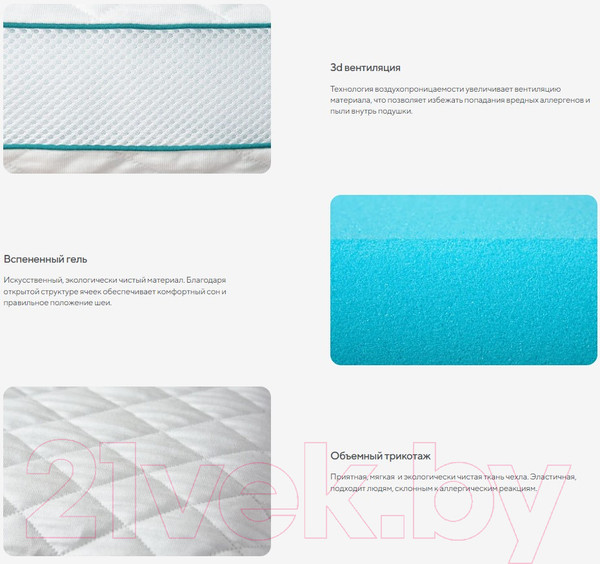 Изображение товара Подушка для сна Сонум Ocean 40x60