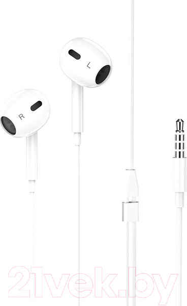 Изображение товара Наушники-гарнитура Hoco M1 Max Crystal / 54677 (белый)