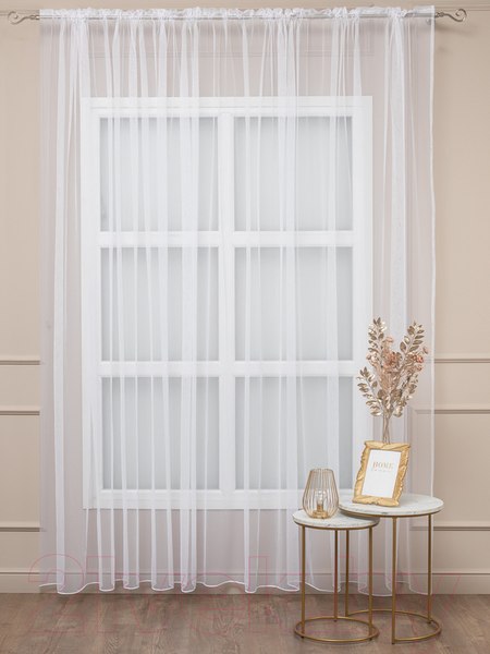 Изображение товара Гардина Amore Mio Сетка Сlassic Selanik-w 400x270 / 65243 (белый)