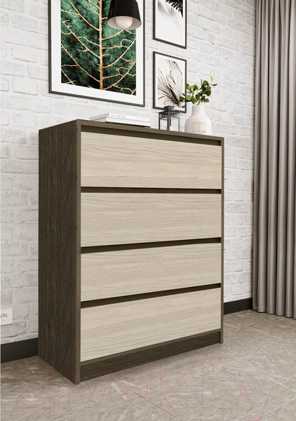 Изображение товара Комод Артём-Мебель Марсель СН 111.06 (дуб экспрессив бронзовый/дуб экспрессив песочный)