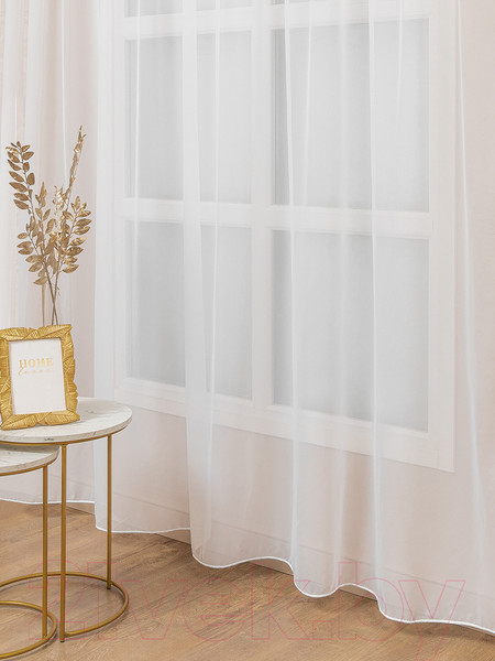 Изображение товара Гардина Amore Mio Однотонный креп Crep-8704-01 300x280 / 73651 (белый)