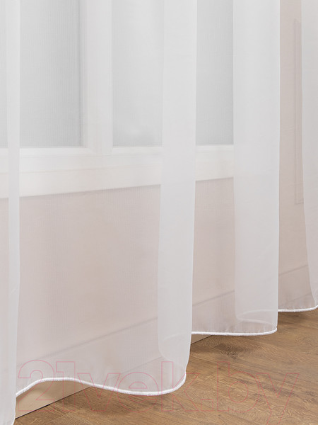 Изображение товара Гардина Amore Mio Однотонный креп Crep-8704-01 300x280 / 73651 (белый)