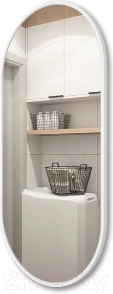 Изображение товара Зеркало Emze Color Oval 50x100 / COLOR.50.100.BEL (белый)