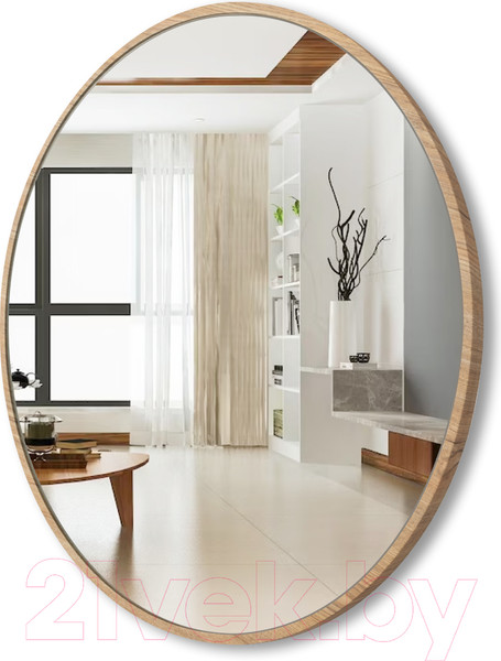 Изображение товара Зеркало Emze Color Round D70 / COLOR.70.70.KRD (красное дерево)