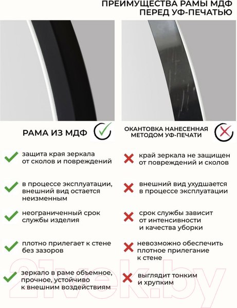 Изображение товара Зеркало Emze Color Round D90 / COLOR.90.90.CHE (черный)