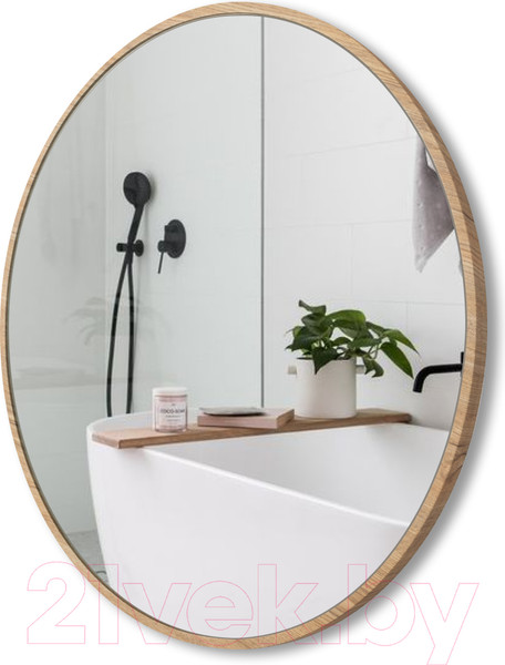 Изображение товара Зеркало Emze Color Round D90 / COLOR.90.90.KRD (красное дерево)