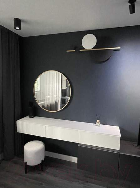 Изображение товара Зеркало Emze Shine D80 / SHINE.80.80.AUR (золото)