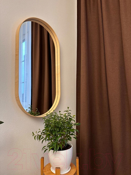 Изображение товара Зеркало Emze Loft Oval 50x100 / LOFT.50.100.DUB (дуб)