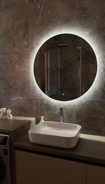 Изображение товара Зеркало Emze Led Antifog D80 / LED.80.80.ANTIFOG.4K (c подсветкой и подогревом)