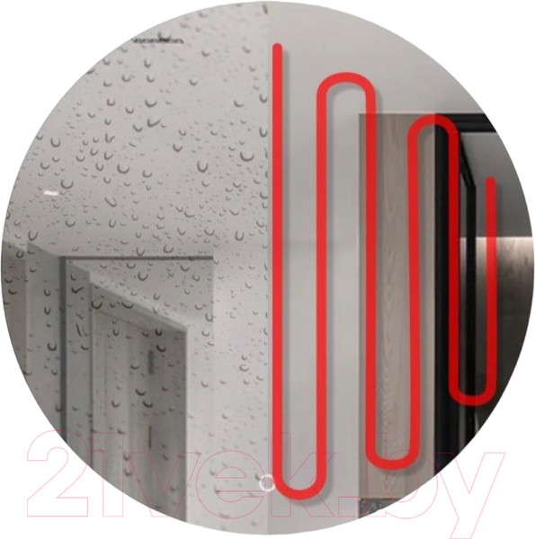 Изображение товара Зеркало Emze Led Antifog D80 / LED.80.80.ANTIFOG.4K (c подсветкой и подогревом)