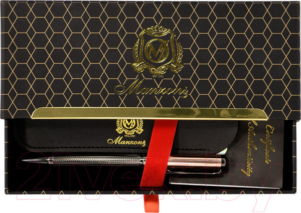 Изображение товара Ручка шариковая Manzoni Panteon / MAPB-BG (синий)