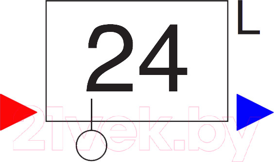 Изображение товара Радиатор стальной Arbonia RRN 2180/7 24 (RAL 7016, подключение слева-направо)