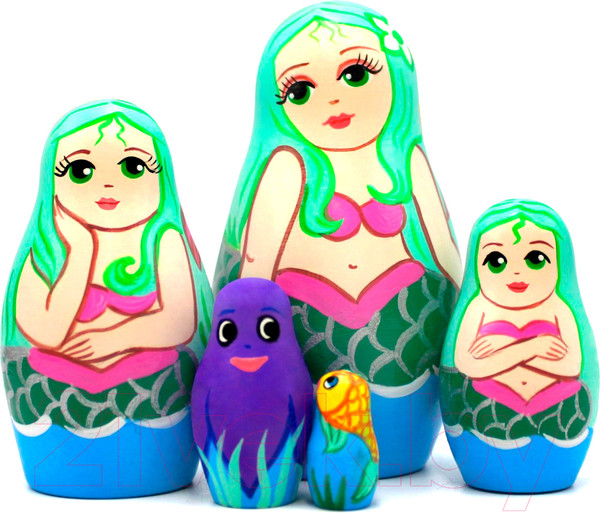 Изображение товара Матрешка сувенирная Брестская Фабрика Сувениров Русалочка / 5332