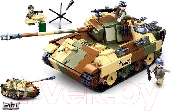 Изображение товара Конструктор Sluban Армия. Штурмовой танк / M38-B0859 (725эл)