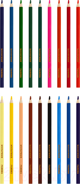 Изображение товара Набор цветных карандашей ГАММА Мультики / 290122_18 (18цв)