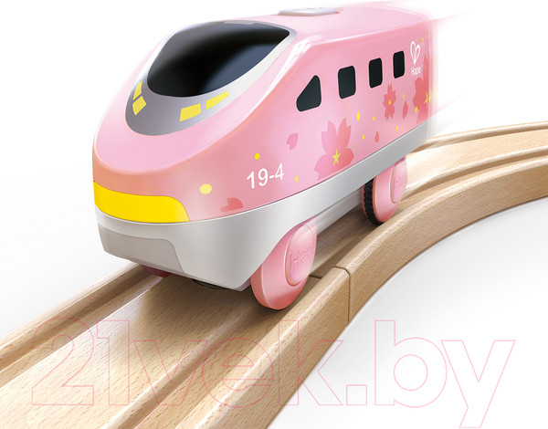 Изображение товара Поезд игрушечный Hape Мой поезд / E3787_HP (розовый)