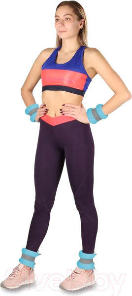 Изображение товара Комплект утяжелителей Indigo Sport Неопрен 2x0.3кг / SM-258 (бирюзовый)