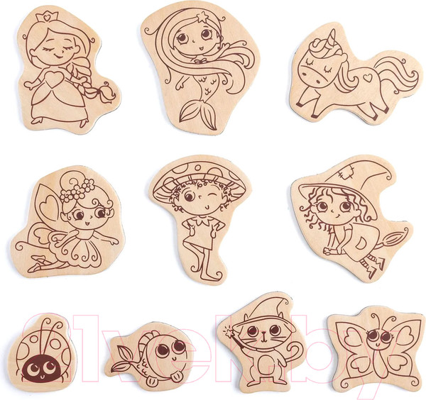 Изображение товара Набор для творчества Hape Магниты-раскраски. Магнитные персонажи / E1077_HP