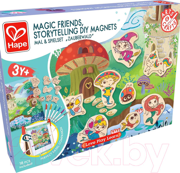 Изображение товара Набор для творчества Hape Магниты-раскраски. Магнитные персонажи / E1077_HP