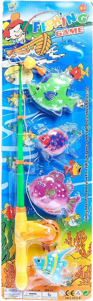 Изображение товара Развивающий игровой набор Sima-Land Рыбалка Радужные рыбки 555-6B / 5164126