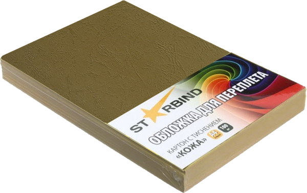 Изображение товара Обложки для переплета Starbind A4 кожа / CCLA4Br230SB (100шт, коричневый)