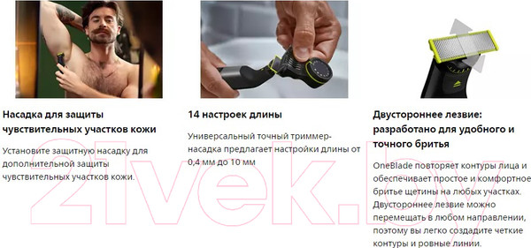 Изображение товара Триммер Philips OneBlade QP6651/61