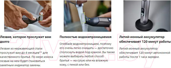 Изображение товара Триммер Philips OneBlade QP6651/61