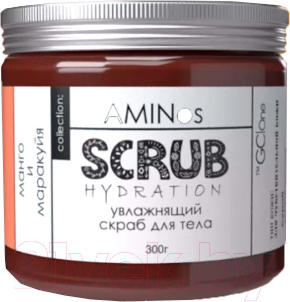 Изображение товара Скраб для тела GcOne Professional Aminos Butter-Scrab Увлажняющий Манго и маракуйя Пенный (300г)