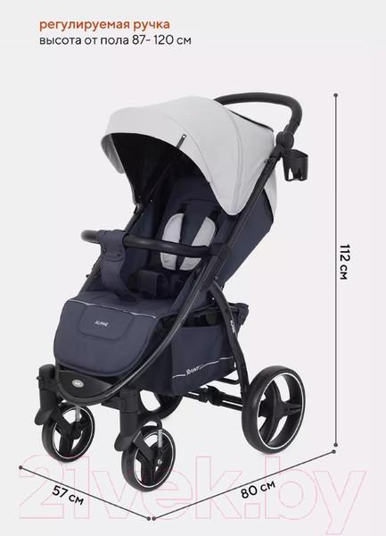 Изображение товара Детская прогулочная коляска Rant Alpine / RA450 (Grey)