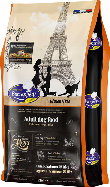 Изображение товара Сухой корм для собак Bon Appetit Dog Adult Lamb & Salmon & Rice / 681946 (12кг)