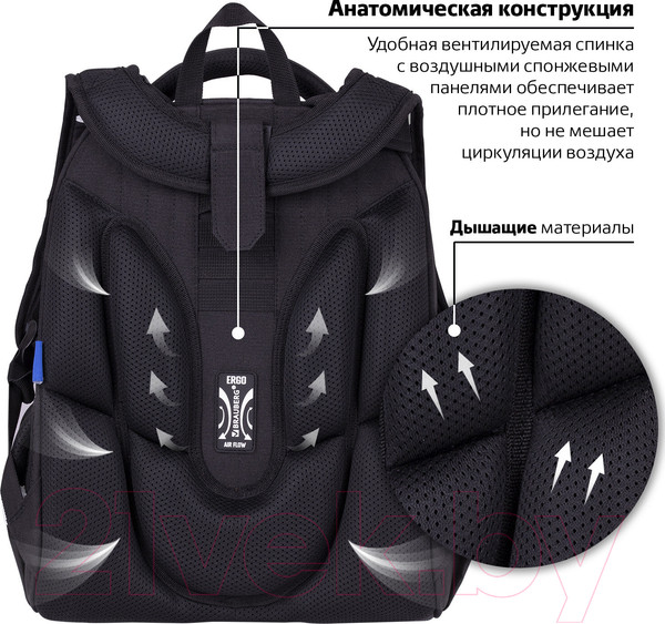 Изображение товара Школьный рюкзак Brauberg Luminous. Paws / 271366