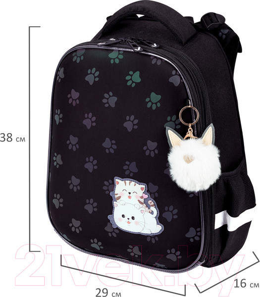 Изображение товара Школьный рюкзак Brauberg Luminous. Paws / 271366
