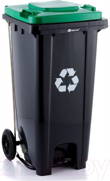 Изображение товара Контейнер для мусора Merida KJS412 (120л, серый)