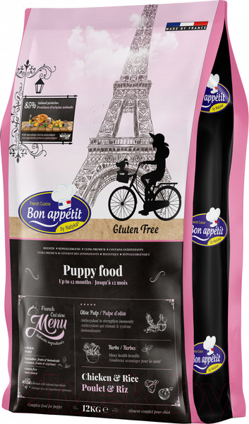 Изображение товара Сухой корм для собак Bon Appetit Dog Puppy с курицей и рисом / 681885 (12кг)