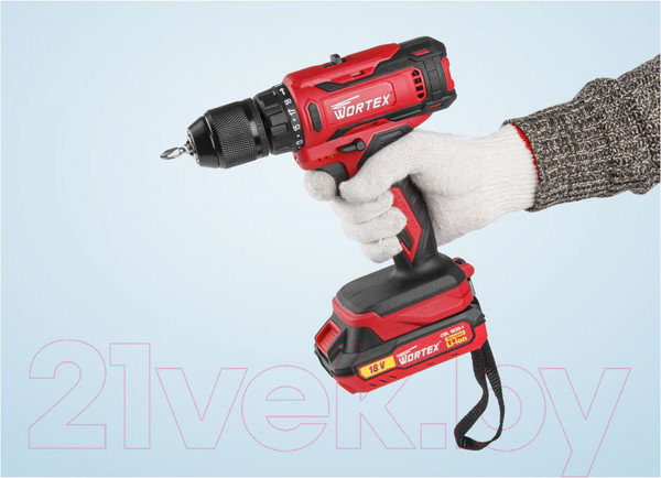 Изображение товара Аккумуляторная дрель-шуруповерт Wortex BD 1820-1 Li / 0329209