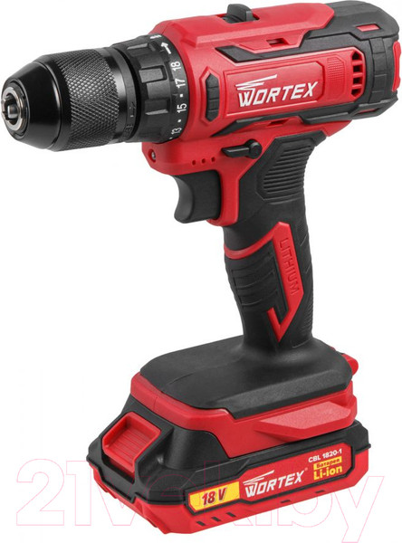 Изображение товара Аккумуляторная дрель-шуруповерт Wortex BD 1820-1 Li / 0329209