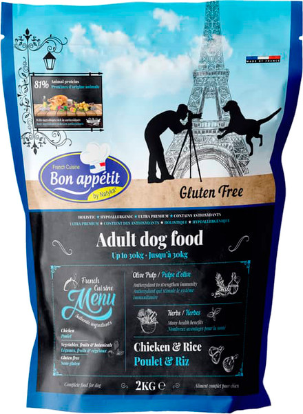 Изображение товара Сухой корм для собак Bon Appetit Dog Adult с курицей и рисом / 681922 (2кг)