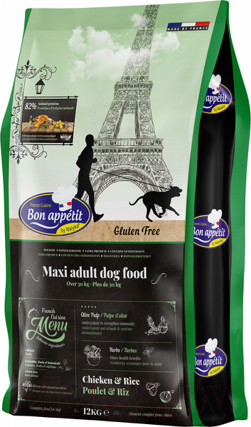 Изображение товара Сухой корм для собак Bon Appetit Dog Adult Maxi Chicken & Rice / 681977 (12кг)